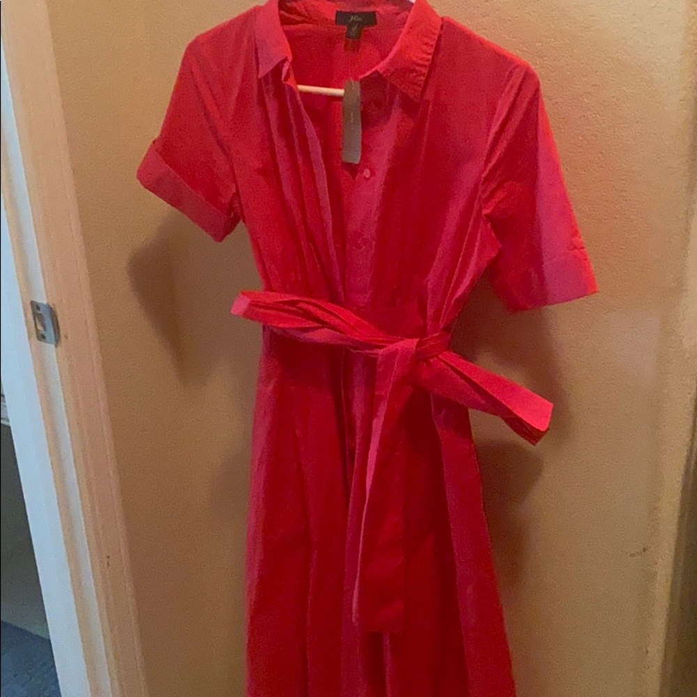 Beautiful cotton magenta pink dress
